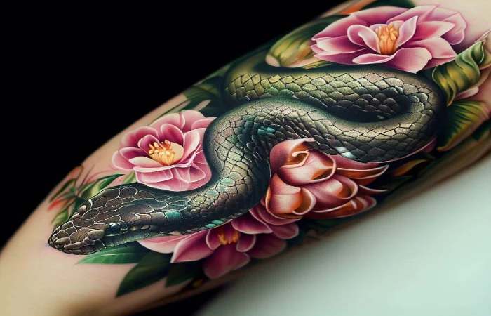 Serpente e Cobra Significado na Tatuagem Tradicional Old School